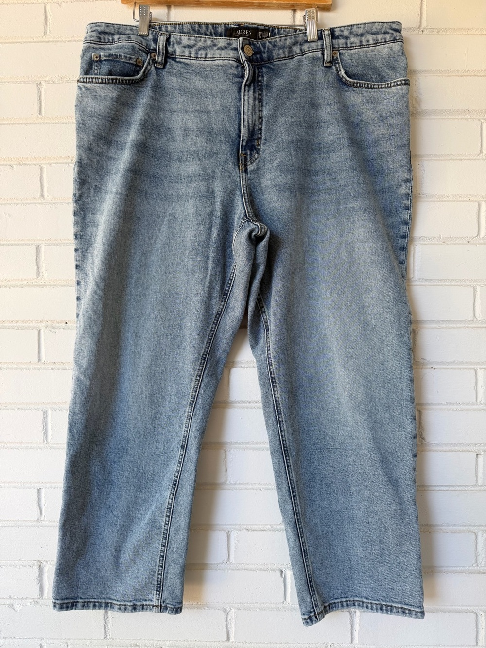 Lauren Ralph Lauren High-Rise Straight Ankle Jeans